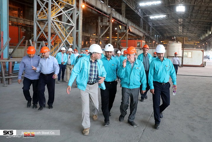 المهندس سعيدي كيا والمهندس أتابك يزوران مصانع الصلب ومشروع صناعة الصلب للمرحلة الثانية (ذو القاعدة ١٤٤٠)