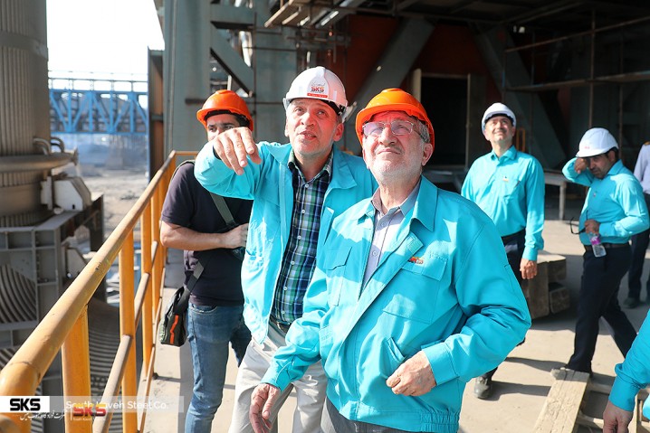 المهندس سعيدي كيا والمهندس أتابك يزوران مصانع الصلب ومشروع صناعة الصلب للمرحلة الثانية (ذو القاعدة ١٤٤٠)